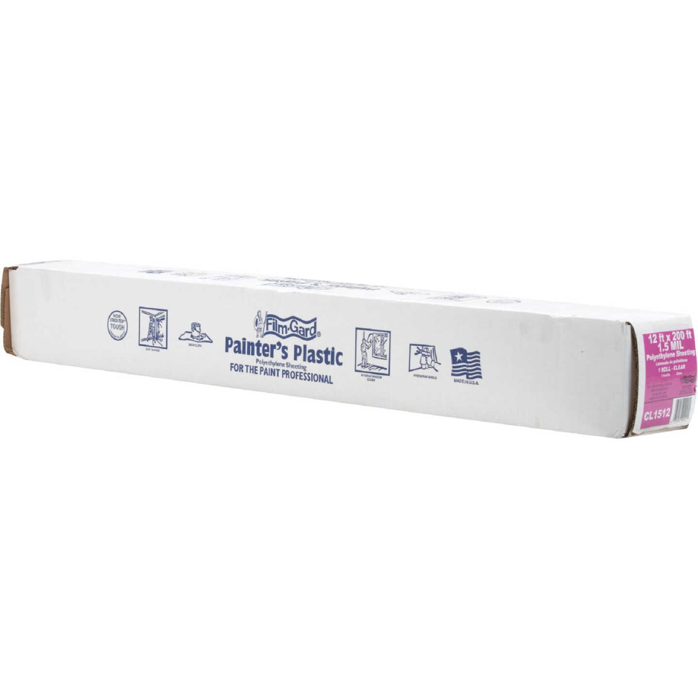 Film-Gard 12 Ft. X 200 Ft. Clear 1.5 Mil. Polyethylene Sheeting Image 2