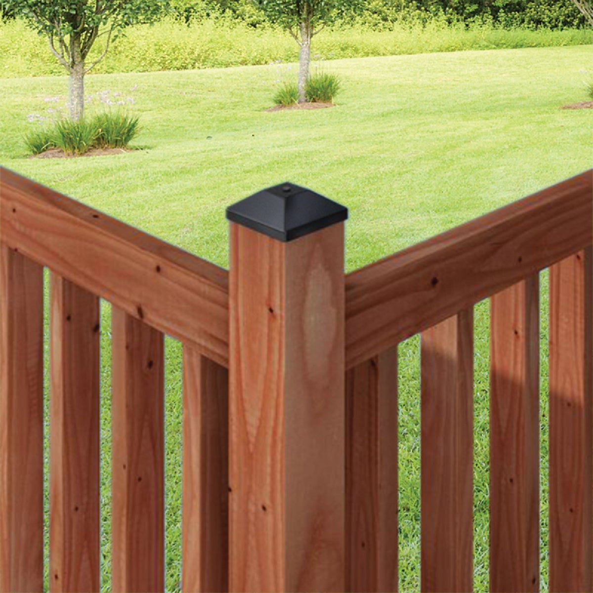 Simpson Strong-Tie Outdoor Accents 4X4 Decorative Black Post Cap Image 2
