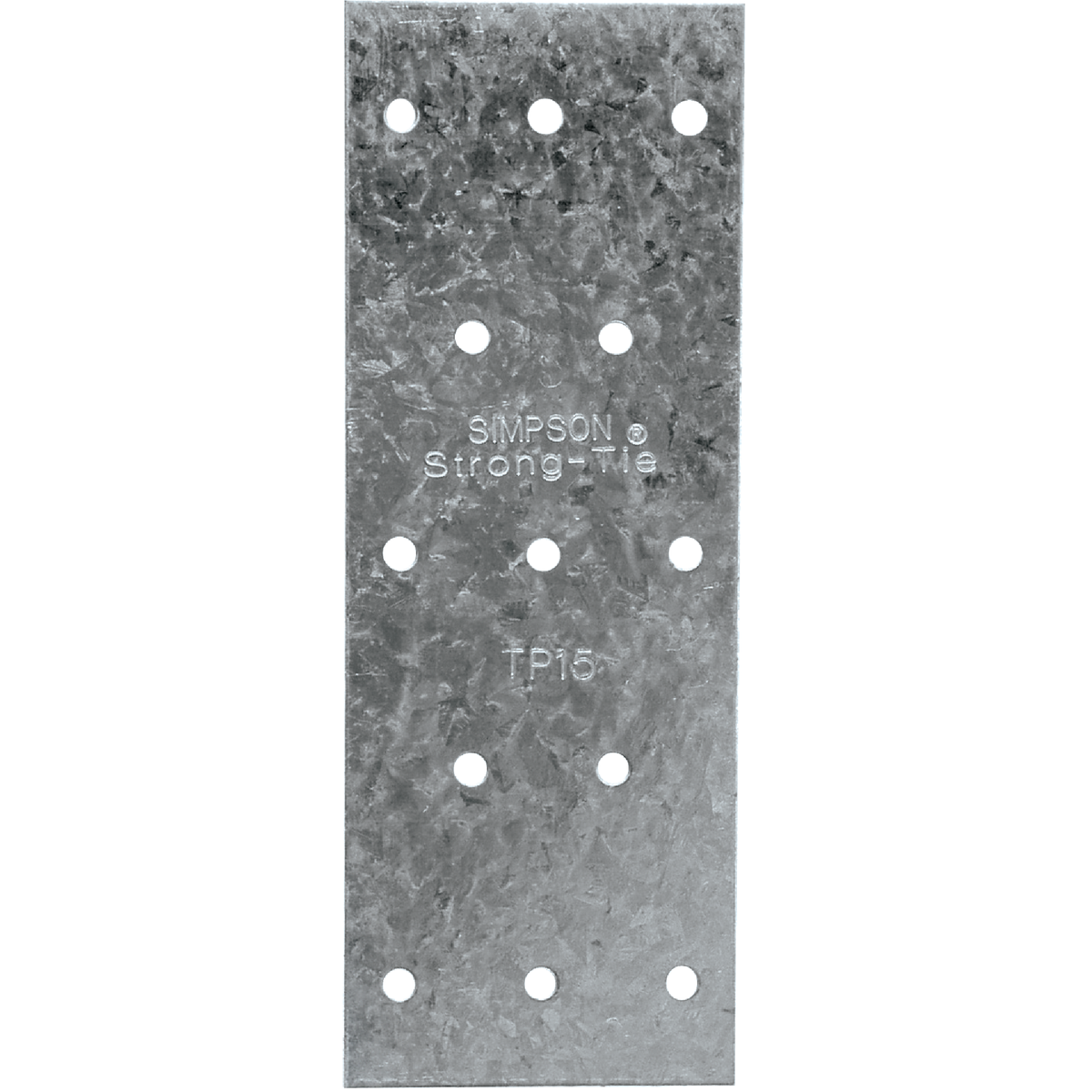 Simpson Strong-Tie 1-3/16 In. W x 5 In. L 20 ga Galvanized Steel Tie Plate