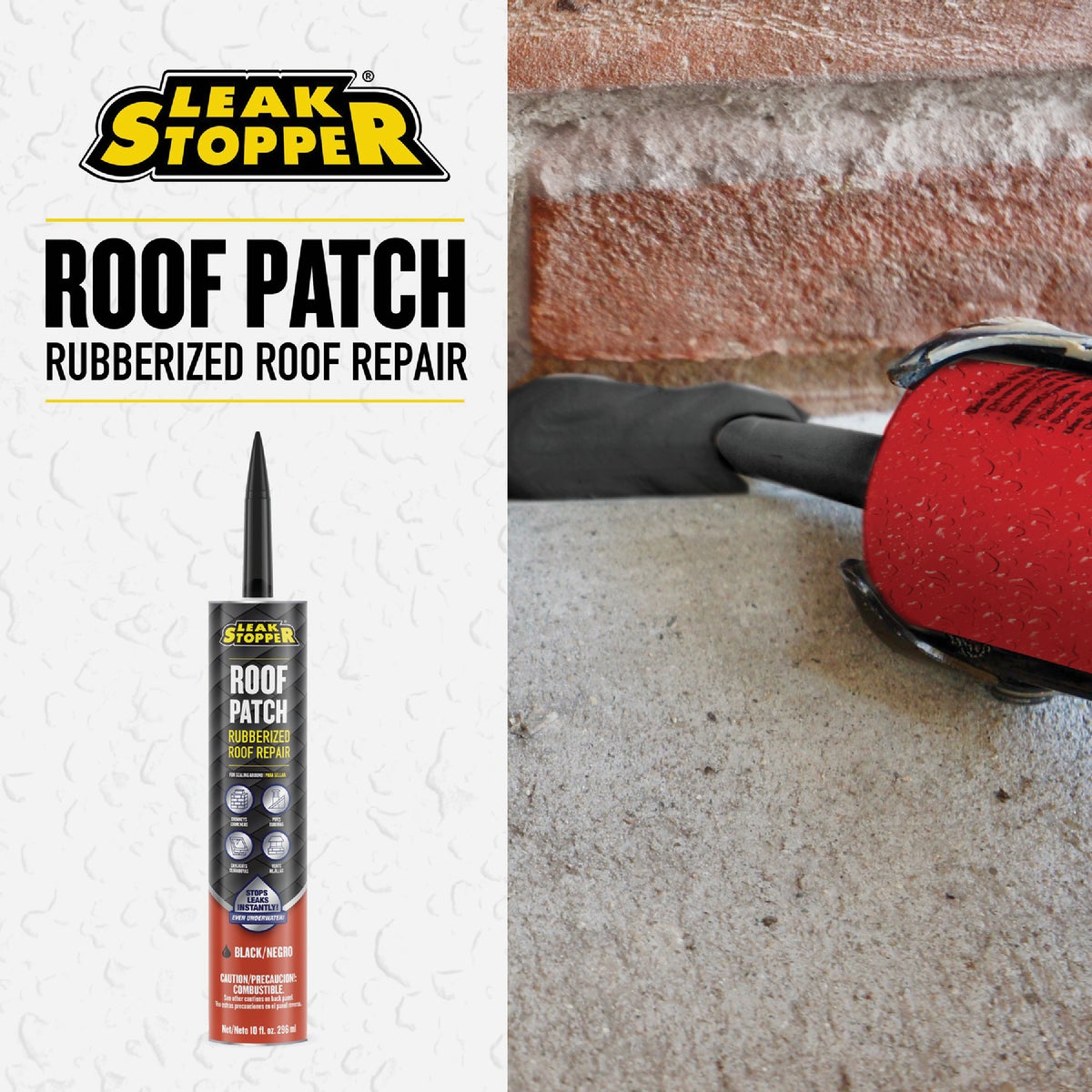 Black Jack Leak Stopper 10 Oz. Rubberized Roof Patch Image 3