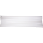 Tuftex Seacoaster 26 In. x 8 Ft. Opaque White Round Wave Vinyl Corrugated Panels Image 1