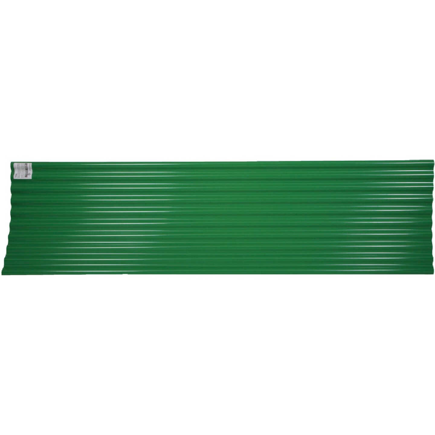 Tuftex Seacoaster 26 In. x 12 Ft. Opaque Green Round Wave Vinyl Corrugated Panels Image 1