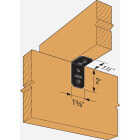 Simpson Strong-Tie Outdoor Accents Avant Collection ZMAX 2X 90 Deg. 14 ga Black Framing Angle Image 2