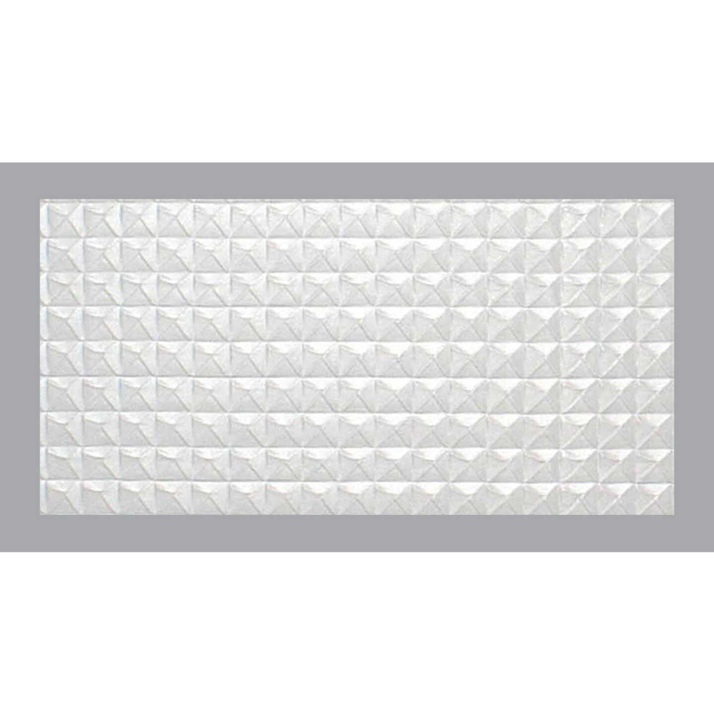 Parkland Performance SpectraTile Millennium 2 Ft. x 4 Ft. White PVC Diamond Pyramid Suspended Ceiling Tile Image 1