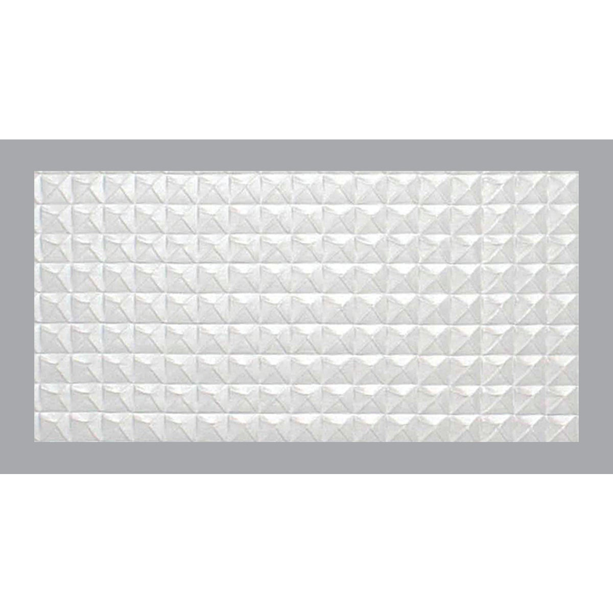 Parkland Performance SpectraTile Millennium 2 Ft. x 4 Ft. White PVC Diamond Pyramid Suspended Ceiling Tile  Image 2