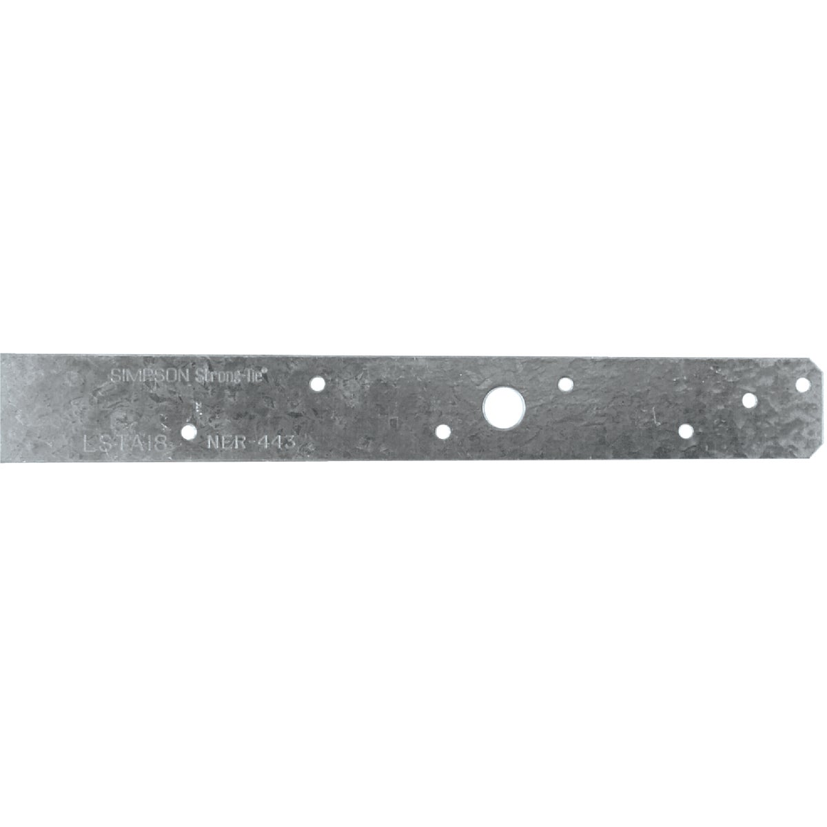 Simpson Strong-Tie 1-1/4 In. W x 18 In. L 20 ga Steel Strap Tie