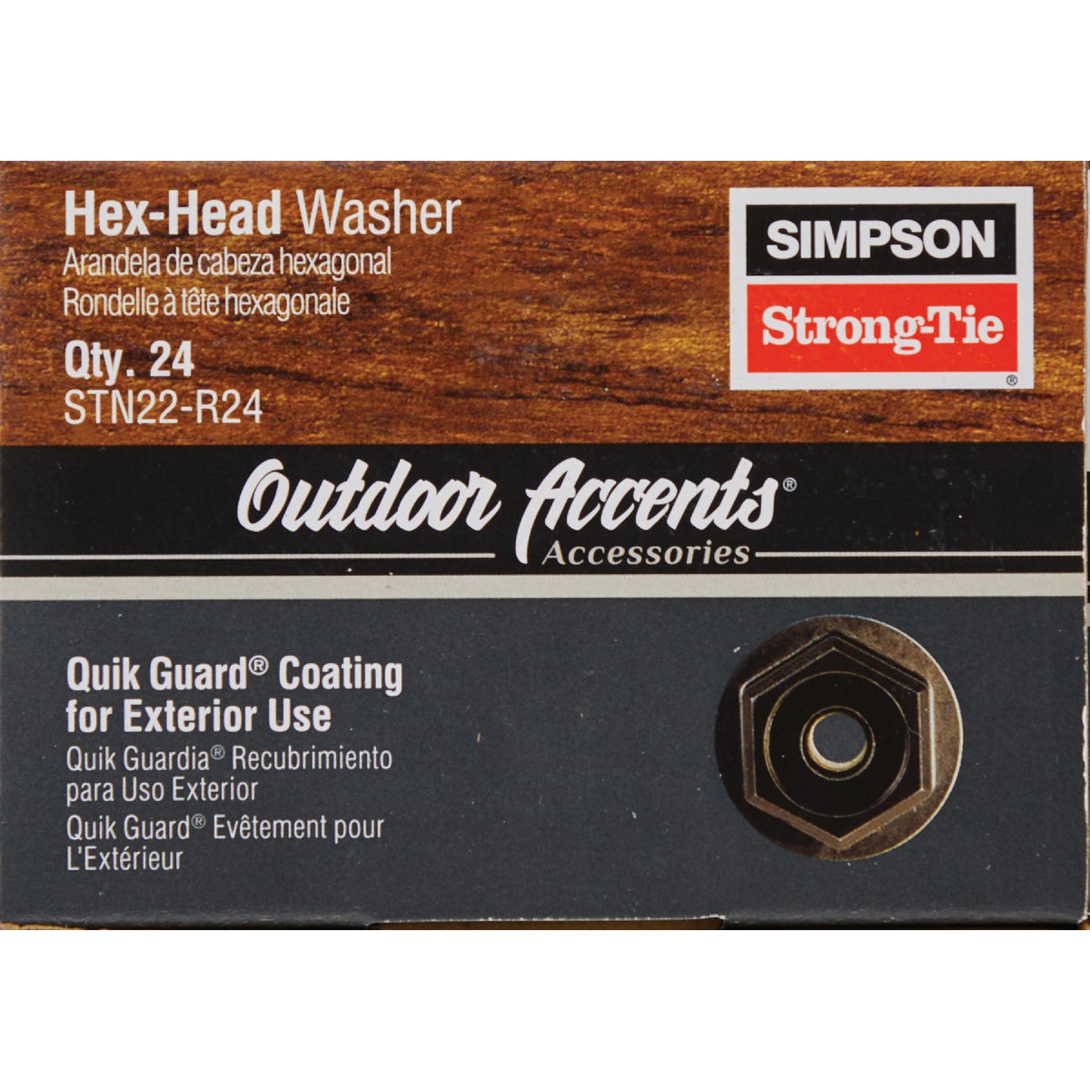 Simpson Strong-Tie Outdoor Accents Black Hex-Head Washer (24 Ct.) Image 3