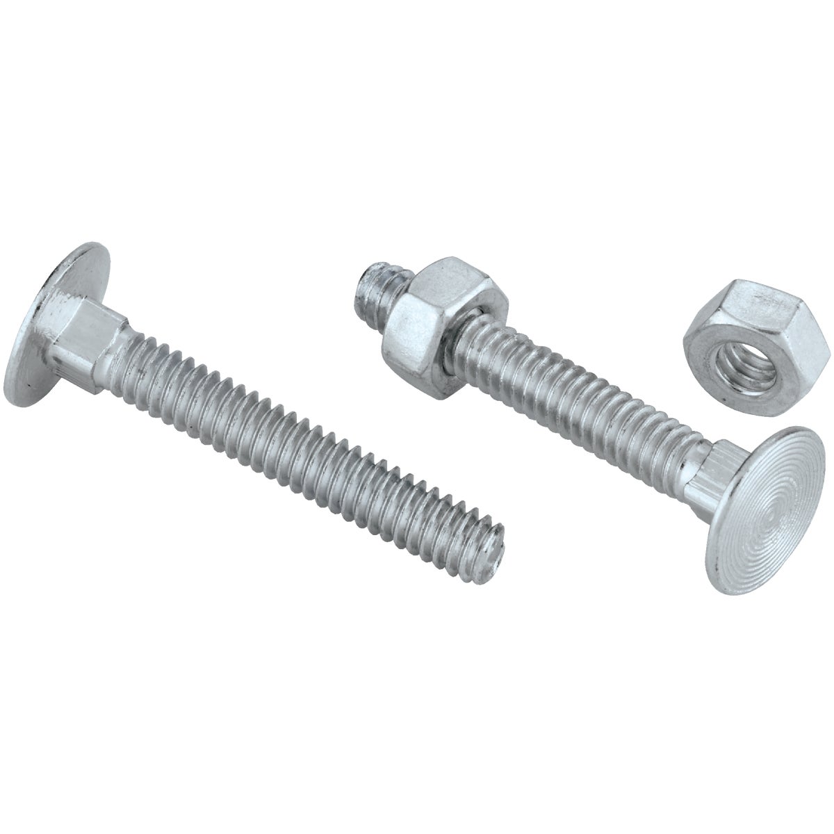 Prime-Line 1/4 In.-20 x 1-7/8 In. Zinc Plated Carriage Bolts With Nuts Image 3
