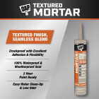 DAP Textured Mortar 10.1 Oz. Beige Premium Elastomeric Filler & Sealant Image 2