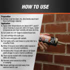 DAP Textured Mortar 10.1 Oz. Beige Premium Elastomeric Filler & Sealant Image 4