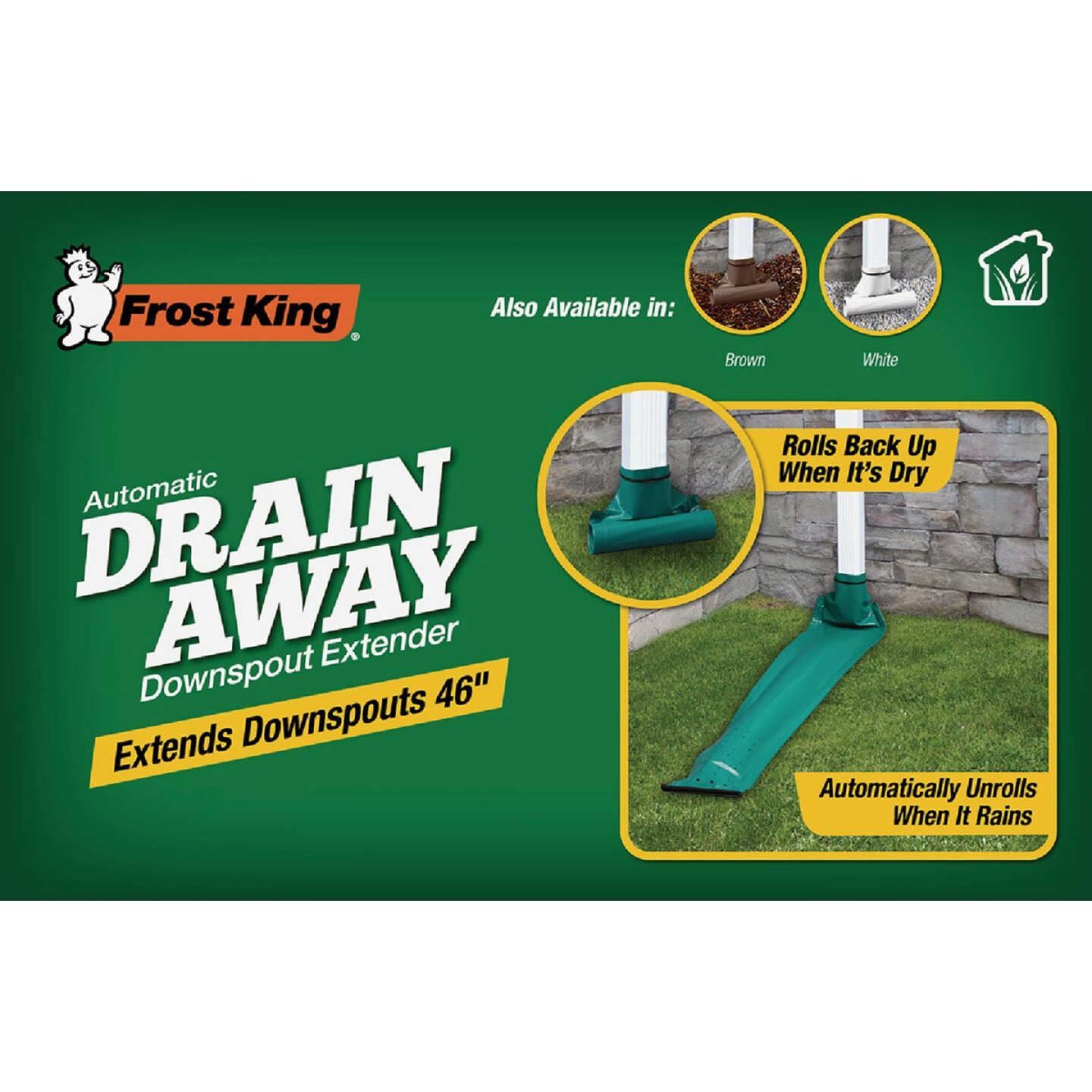 Frost King Automatic 46 In. White Downspout Extender Image 2