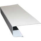 Klauer C Galvanized Steel Roof Edge Flashing with Hems, White Image 1