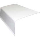 Klauer 2 In. X 3 In. Galvanized Steel Gutter Apron Flashing with Hems, White Image 1