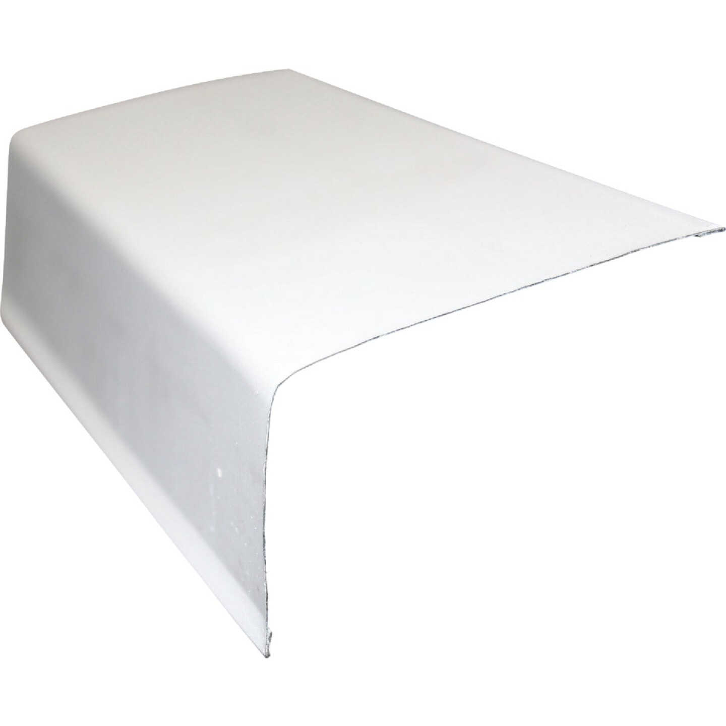 Klauer 2 In. X 3 In. Galvanized Steel Gutter Apron Flashing with Hems, White Image 1