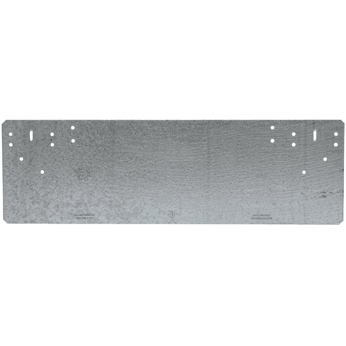 Simpson Strong-Tie 5 In. W x 16-5/16 In. L 16 ga Galvanized Steel Protection Plate