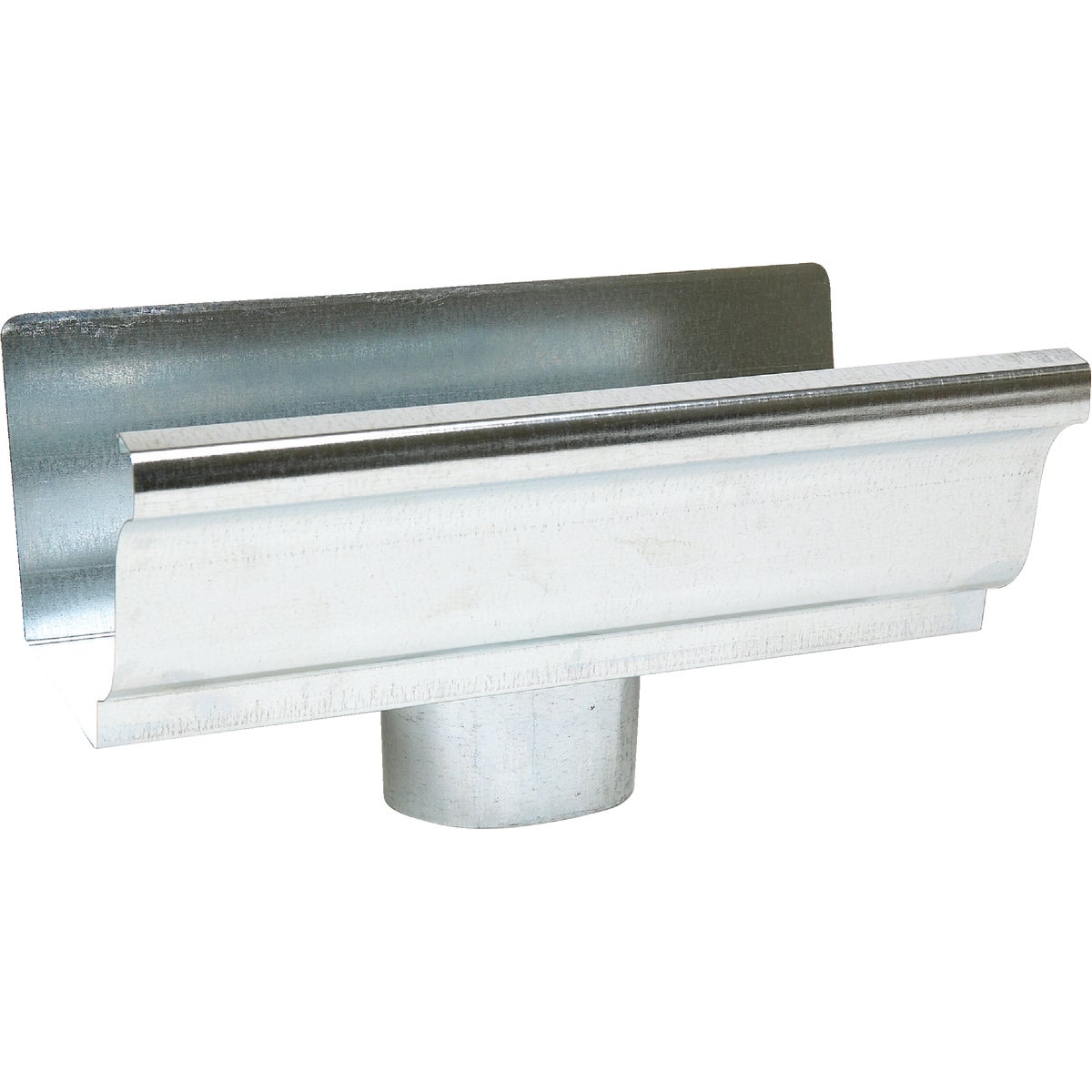 Amerimax 5 In. K Style Galvanized Gutter Drop Outlet Image 1