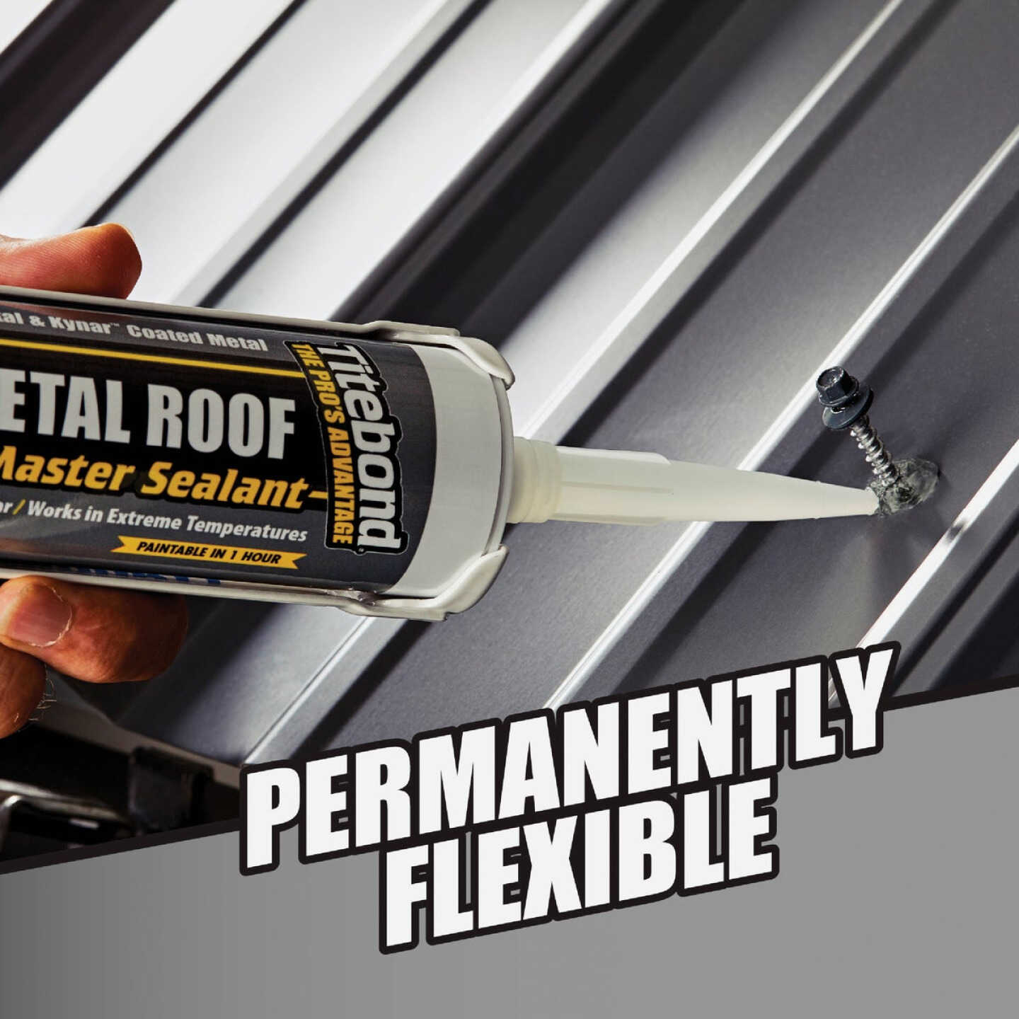 TiteBond Weathermaster 10 Oz. Gray Metal Roof Sealant Image 6