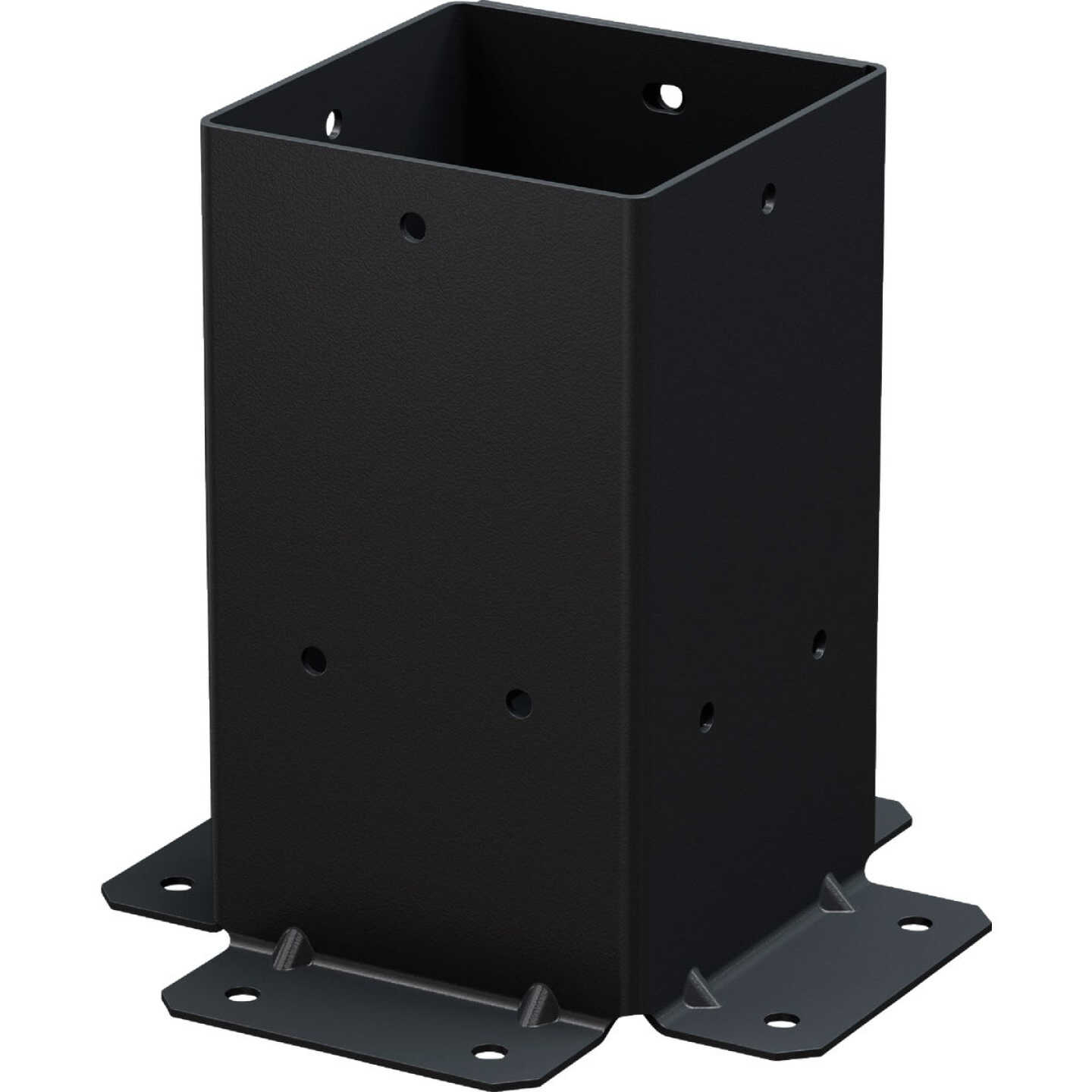 Simpson Strong-Tie Outdoor Accents Sage System Black Powder-Coated Post Base for 4x4 with Screws (2-Pack) Image 6