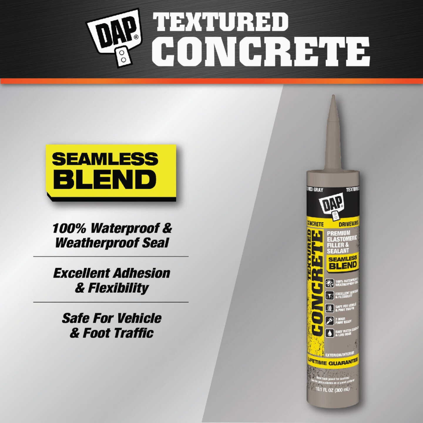 DAP 10.1 Oz. Textured Concrete Premium Elastomeric Latex Filler & Sealant Image 2