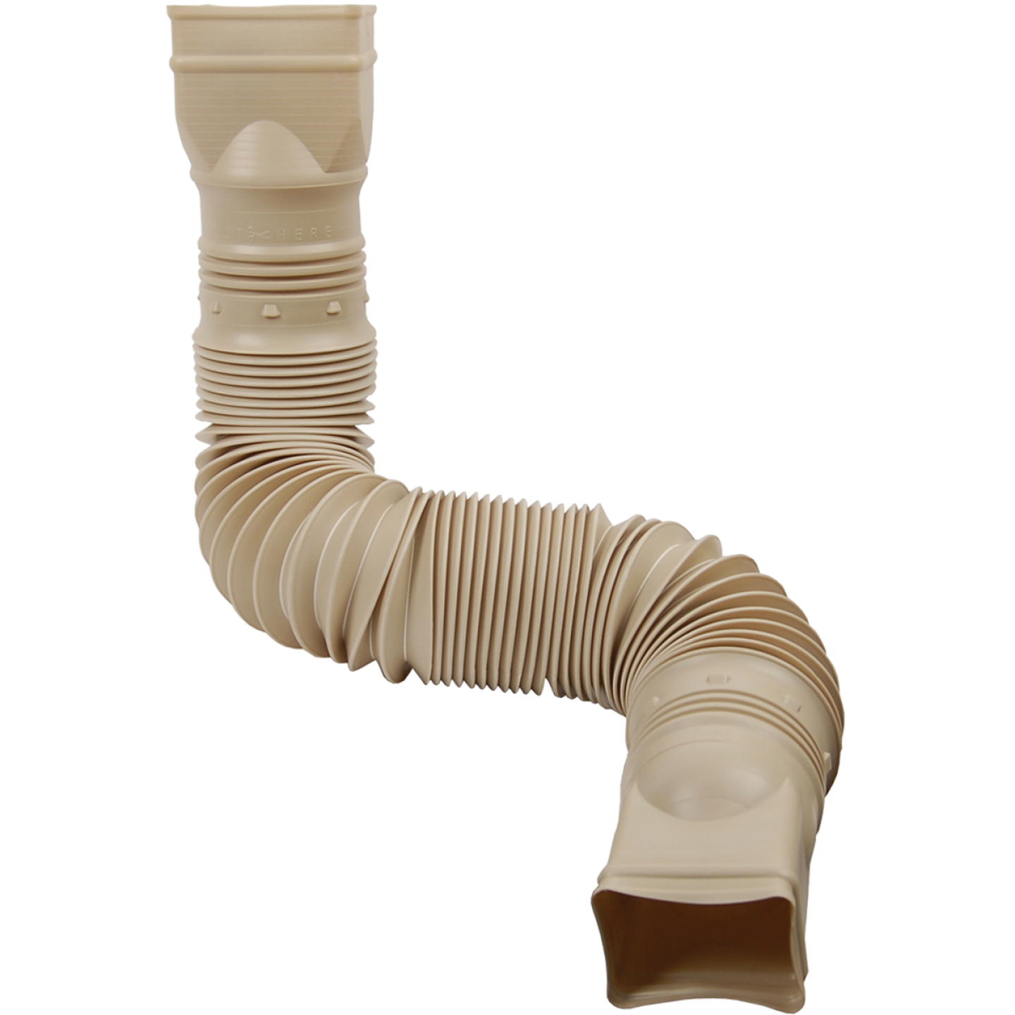 Amerimax Flex-A-Spout Stone Vinyl Downspout Extension Image 1