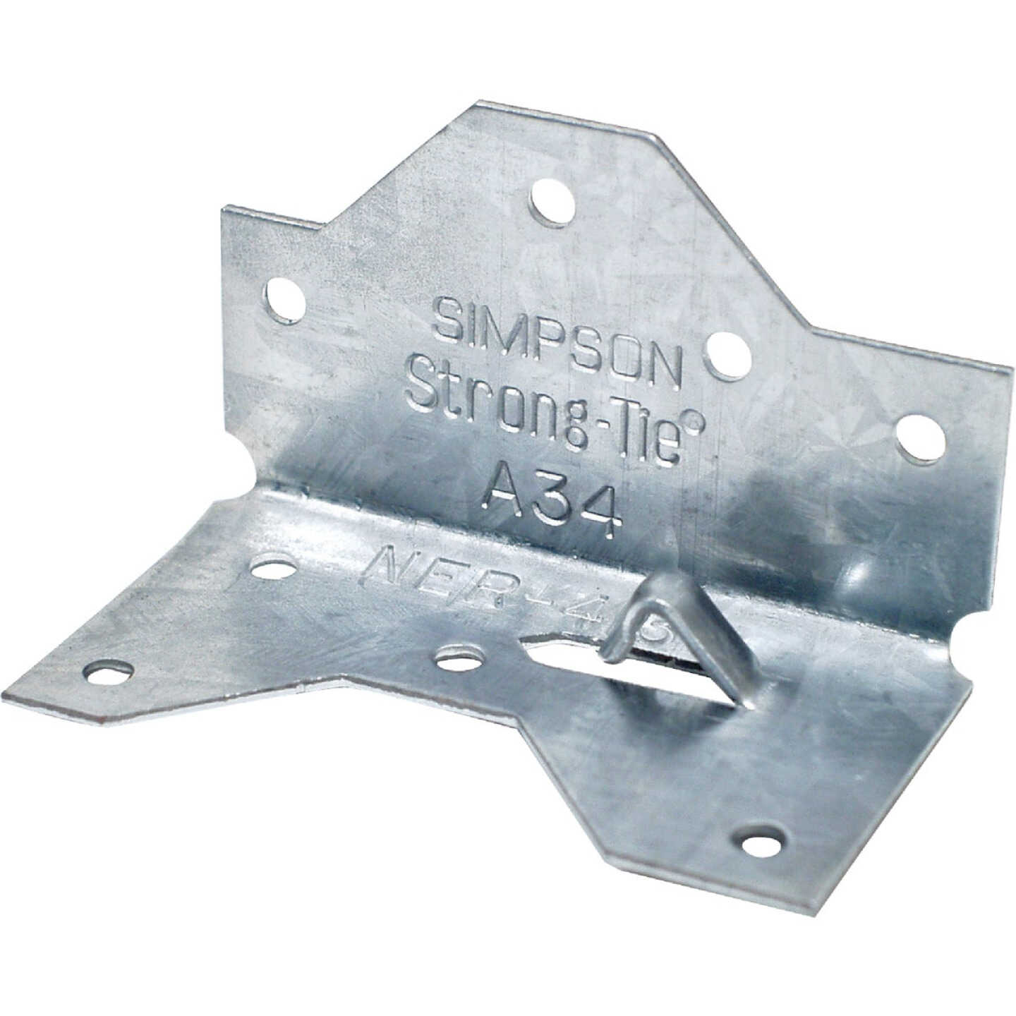 Simpson Strong-Tie 1-7/16 In. x 2-1/2 In. 18 ga Galvanized Steel Framing Angle Image 1