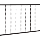 Gilpin Windsor 32 In. H. x 6 Ft. L. Wrought Iron Railing Image 1