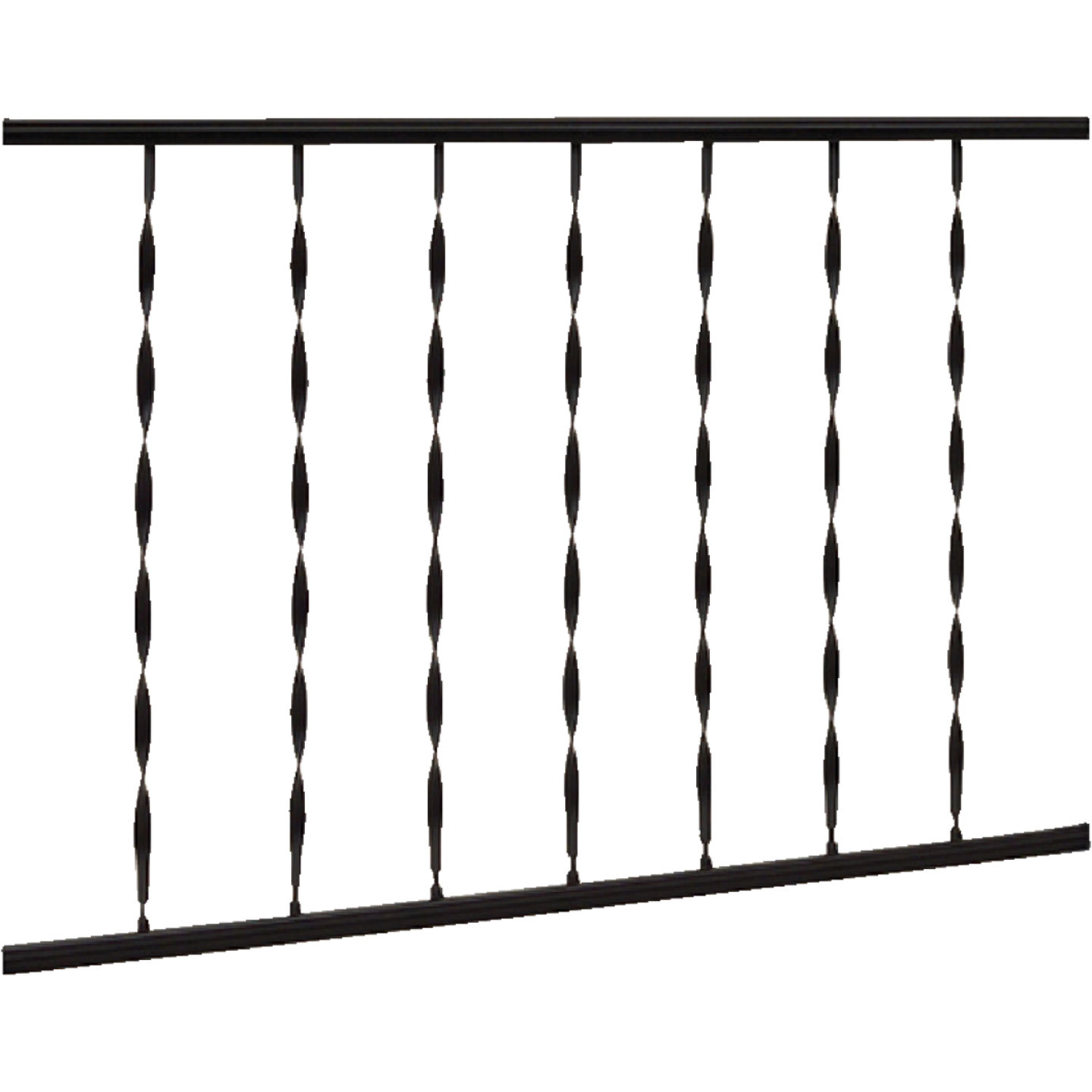 Gilpin Windsor 32 In. H. x 6 Ft. L. Wrought Iron Railing Image 1