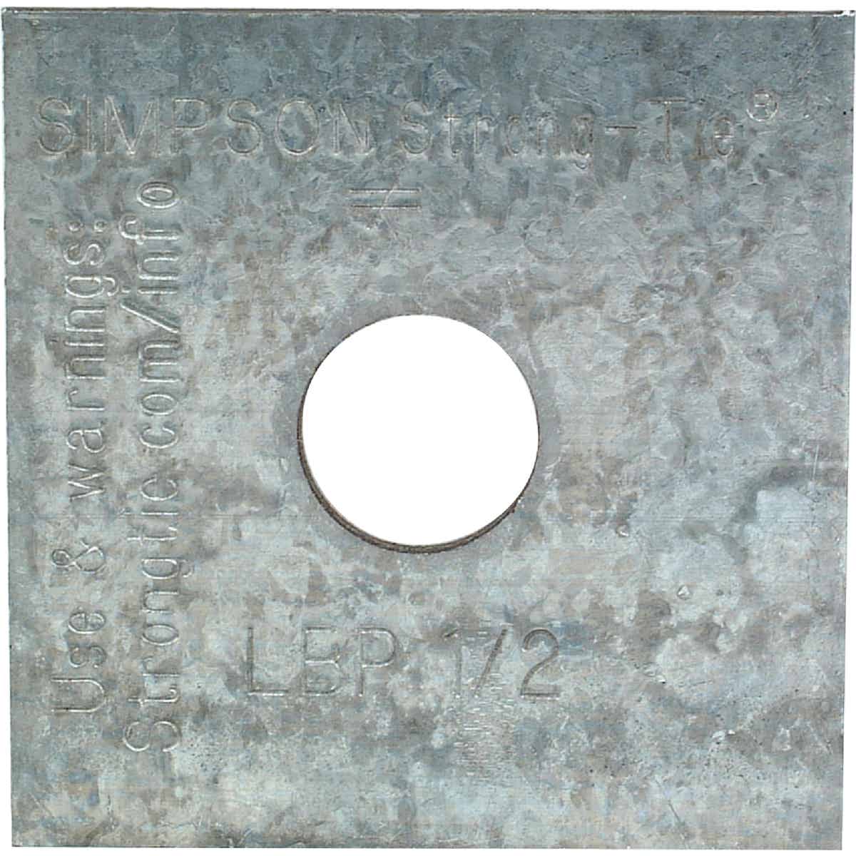 Simpson Strong-Tie 1/2 In. x 2 In. x 9/64 In. Galvanized Steel Bearing Plate