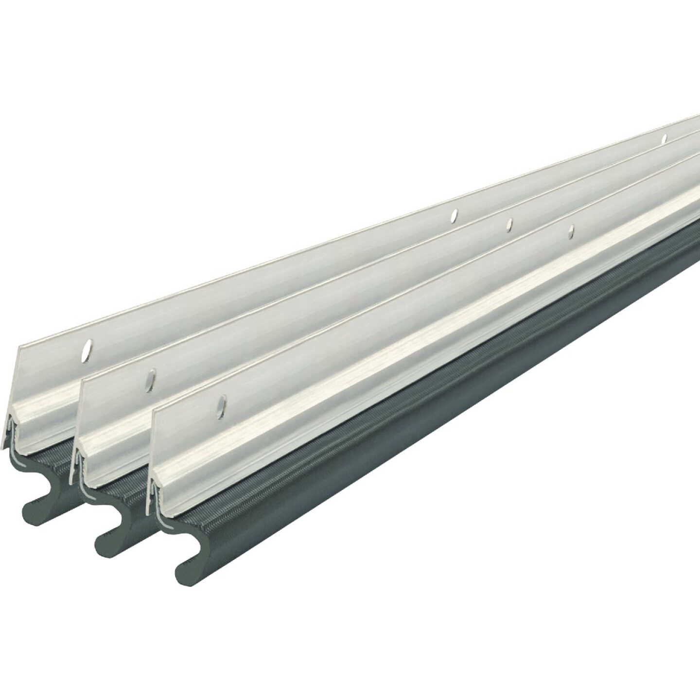 M-D Building Products Aluminum and Vinyl-coated Foam Heavy-duty Screw-on Top and Sides Door Seal Kit, Silver Image 4
