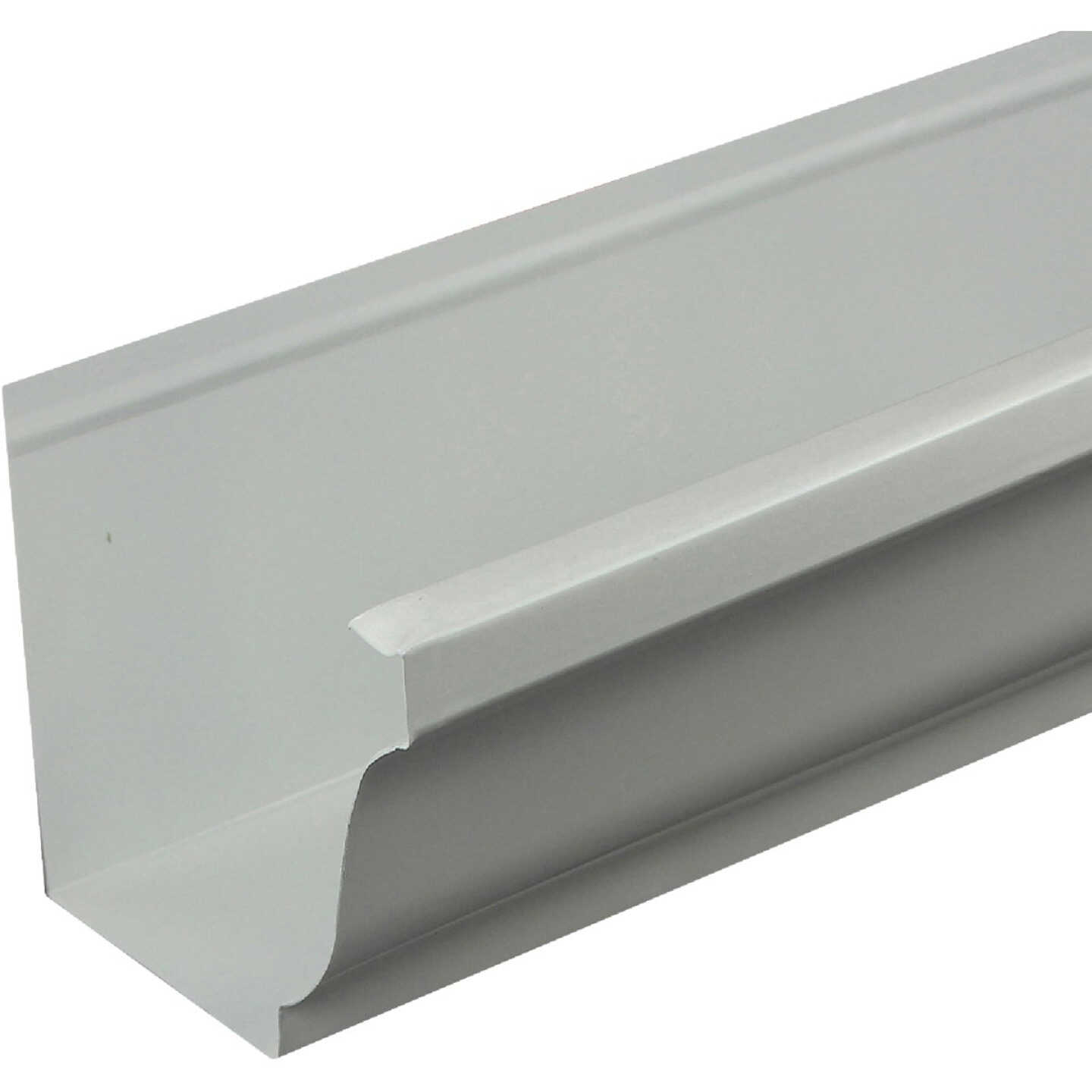 Spectra Metals 5 In. x 10 Ft. K-Style White 0.027 Aluminum Gutter Image 1