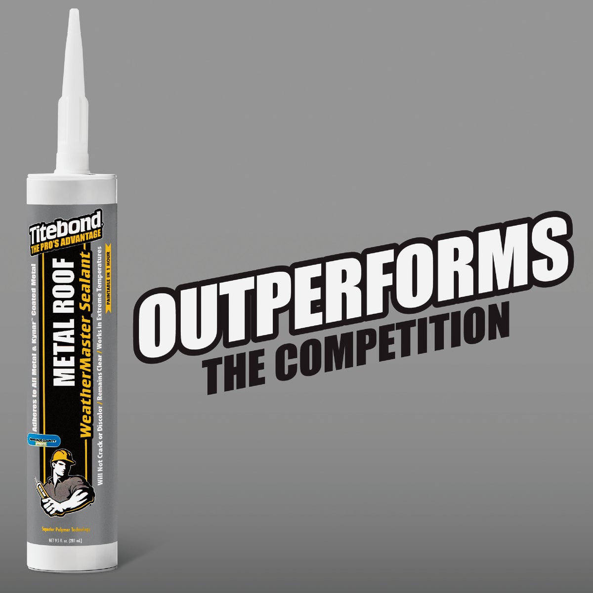 TiteBond Weathermaster 10 Oz. Transparent Metal Roof Sealant Image 2