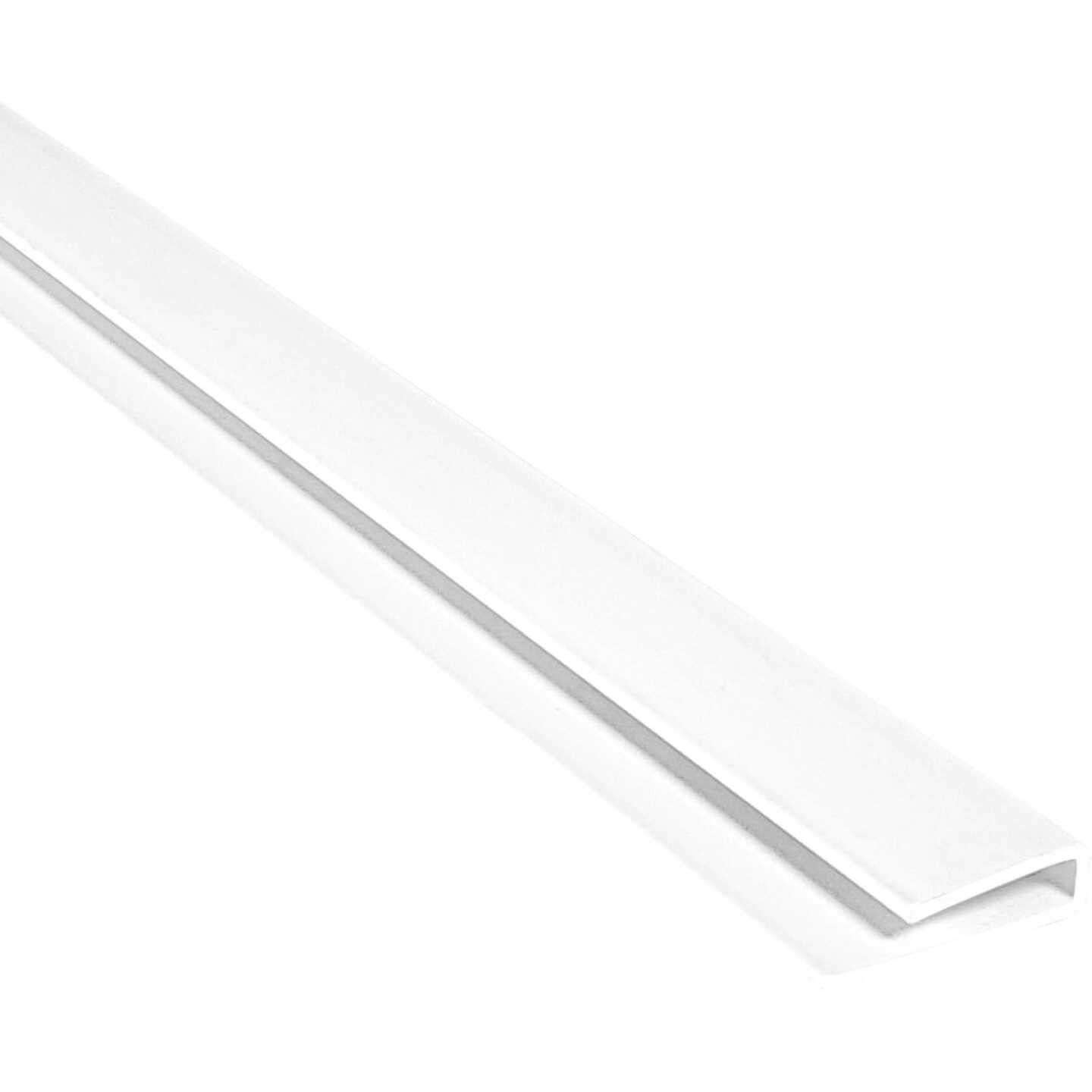 Palram Palclad Pro 8 Ft. J End Cap Profile/Moulding, White Image 1