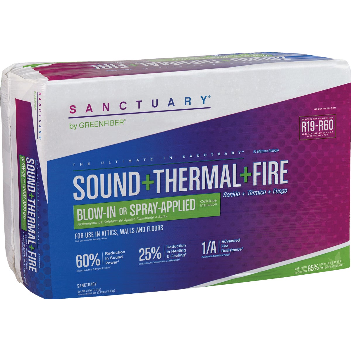 SANCTUARY 25 Lb. Blow-In or Spray Applied Insulation Image 2