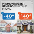 M-D Building Products 81 In. Premium Rubber PLATINUM Top and Sides Door Seal for Doors with Kerf/Channel, White Image 7