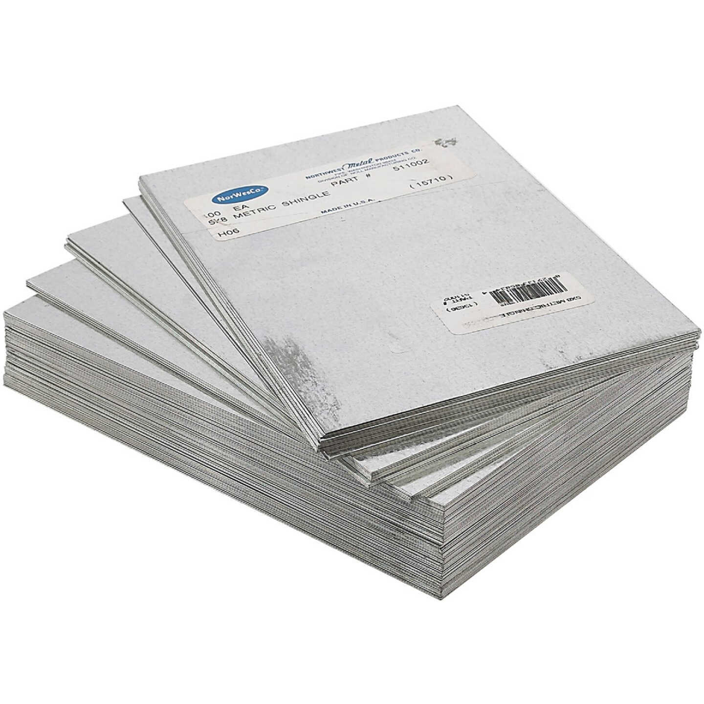 NorWesco 5 In. x 8 In. Mill Galvanized Step Flashing Shingle Image 2