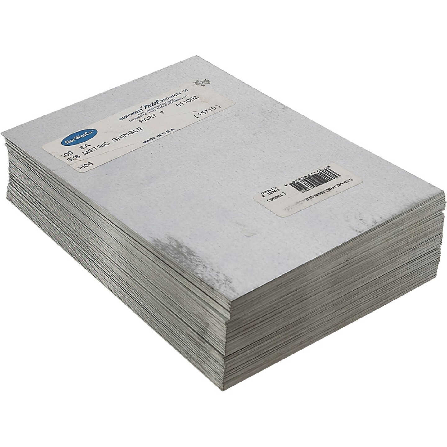 NorWesco 5 In. x 8 In. Mill Galvanized Step Flashing Shingle Image 3