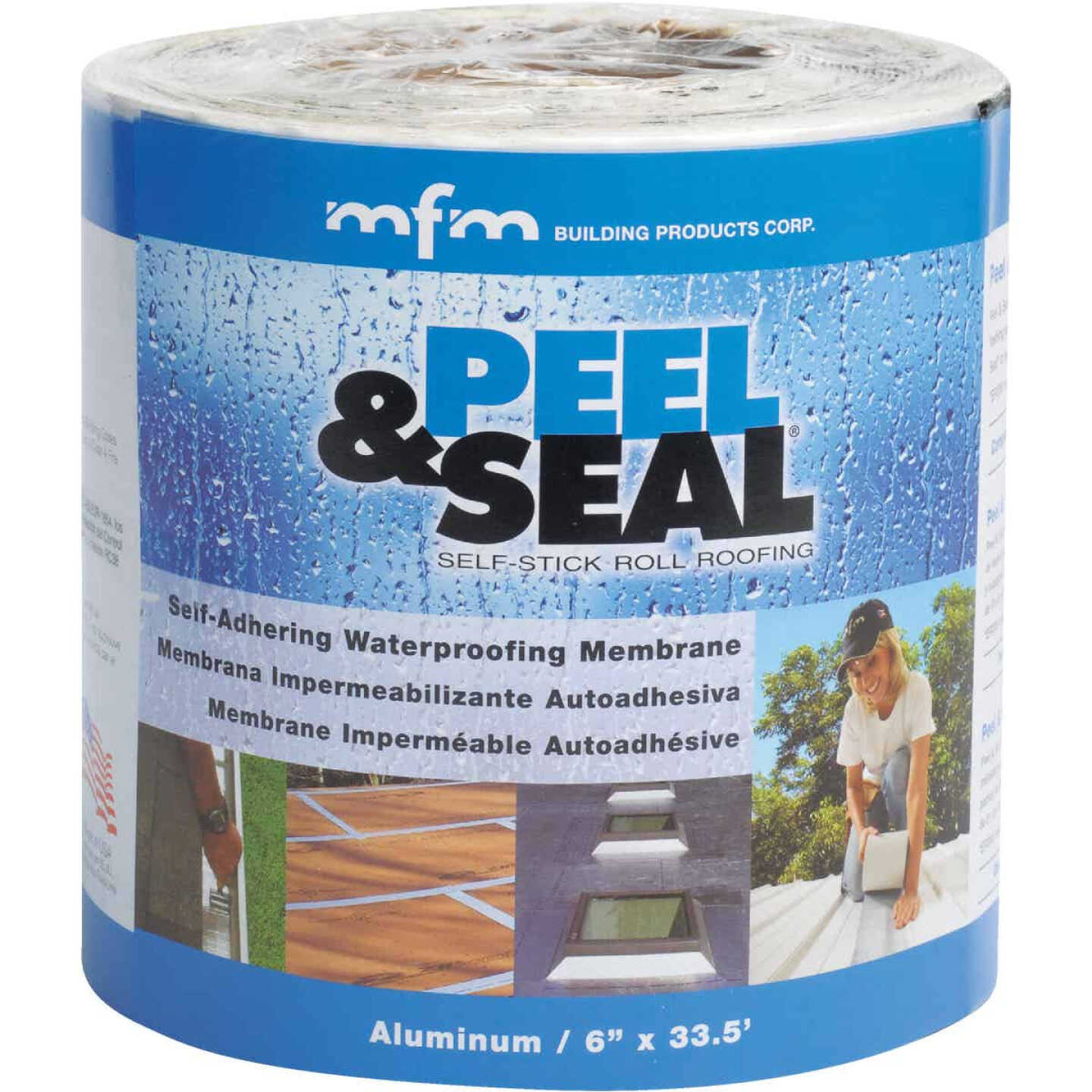 MFM Peel & Seal 6 In. X 33.5 Ft. Aluminum Roofing Membrane Image 1