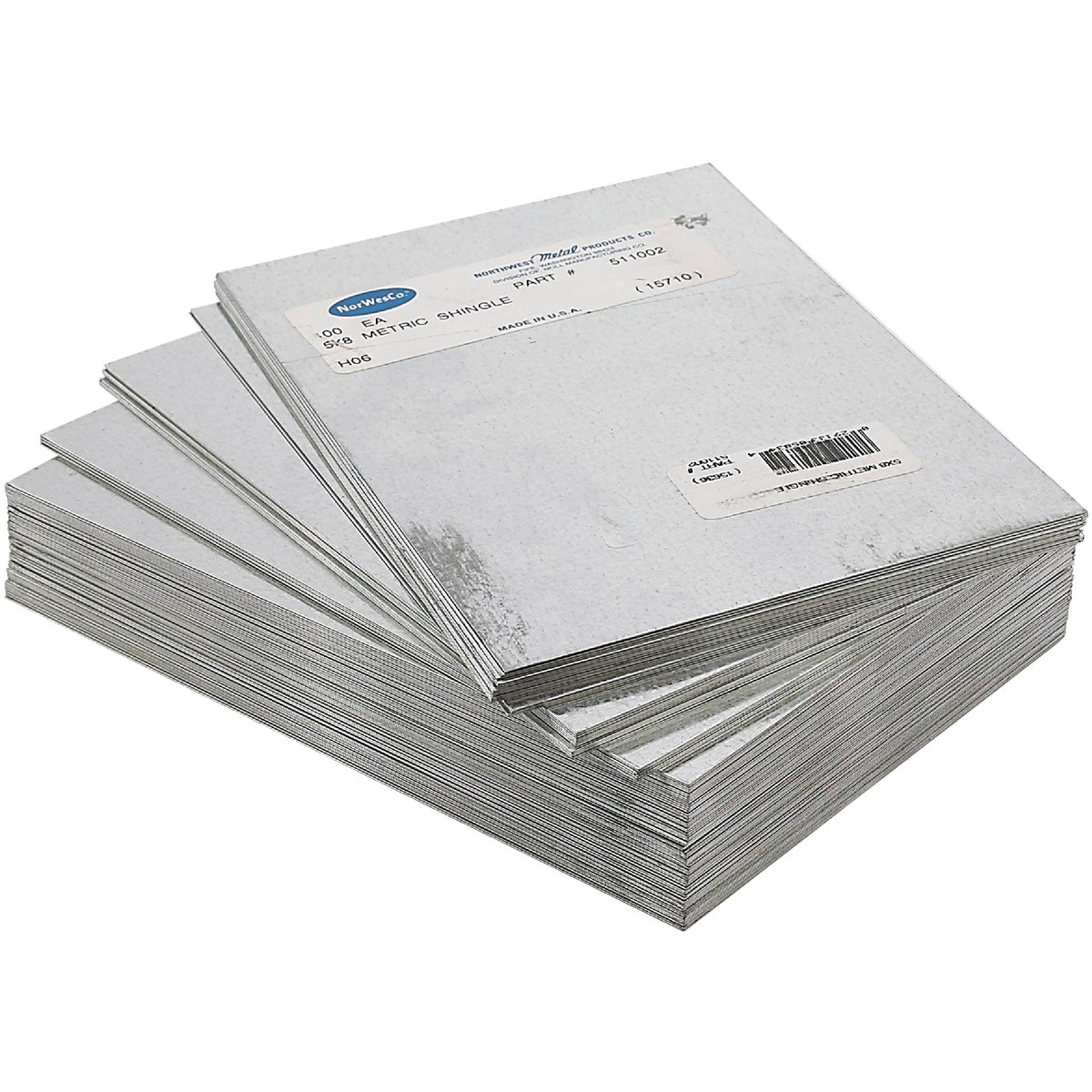 NorWesco 8 In. x 12 In. Mill Galvanized Step Flashing Shingle Image 2
