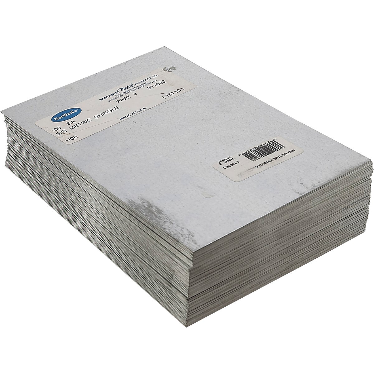 NorWesco 8 In. x 12 In. Mill Galvanized Step Flashing Shingle Image 3