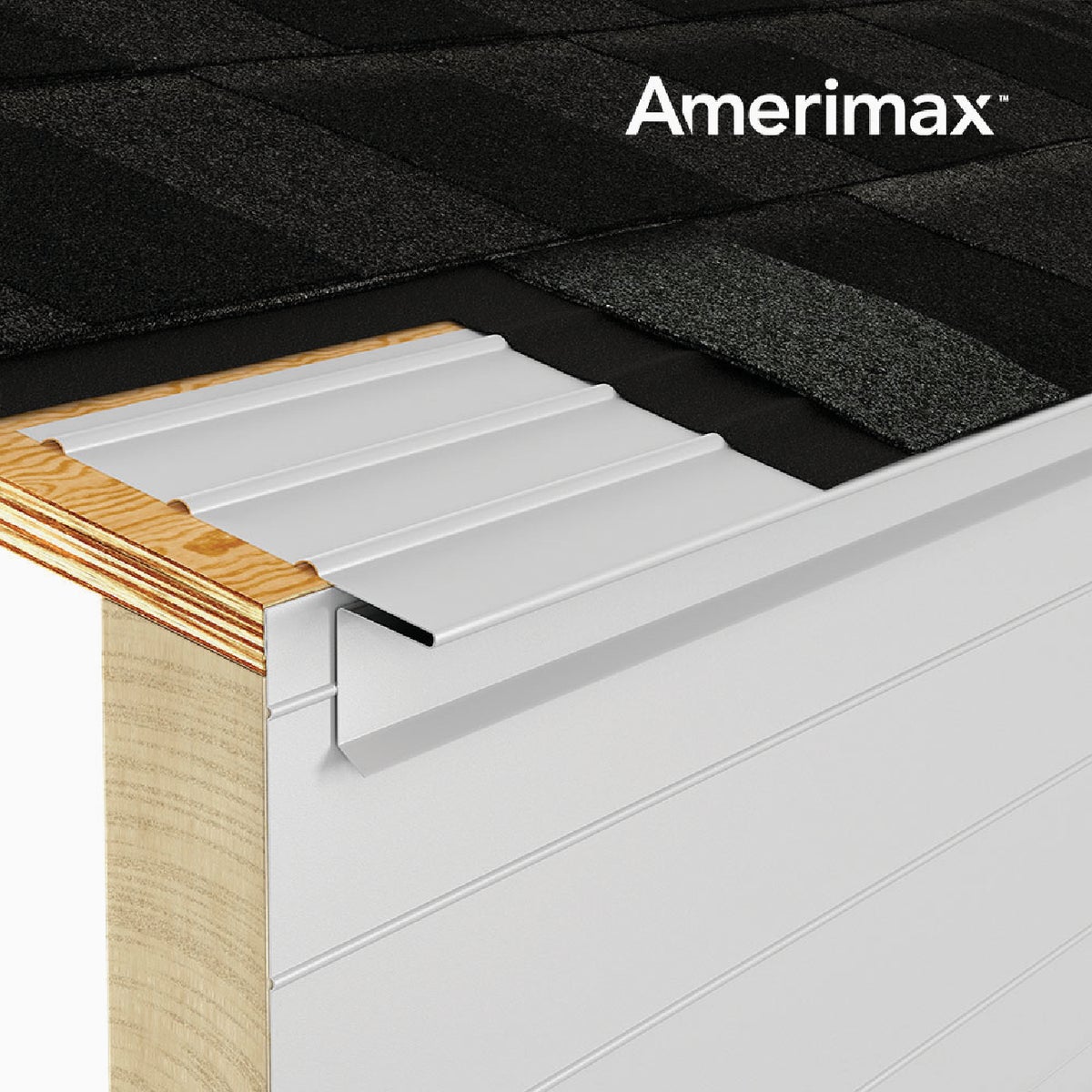 Amerimax F5M Aluminum Drip Edge Flashing, White Image 2