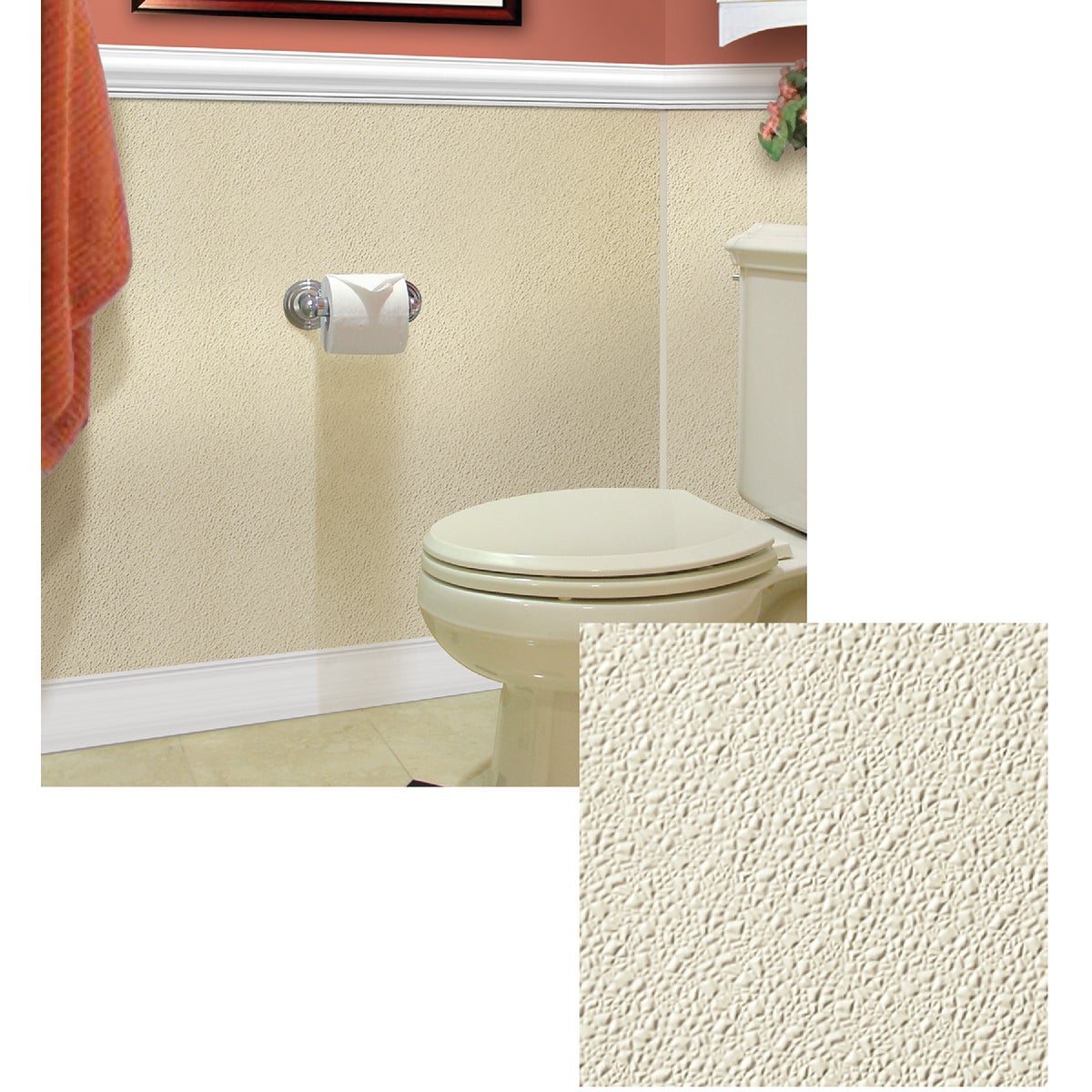 Sequentia 4 Ft. x 8 Ft. Almond FRP Fiberglass-Reinforced Plastic Panel