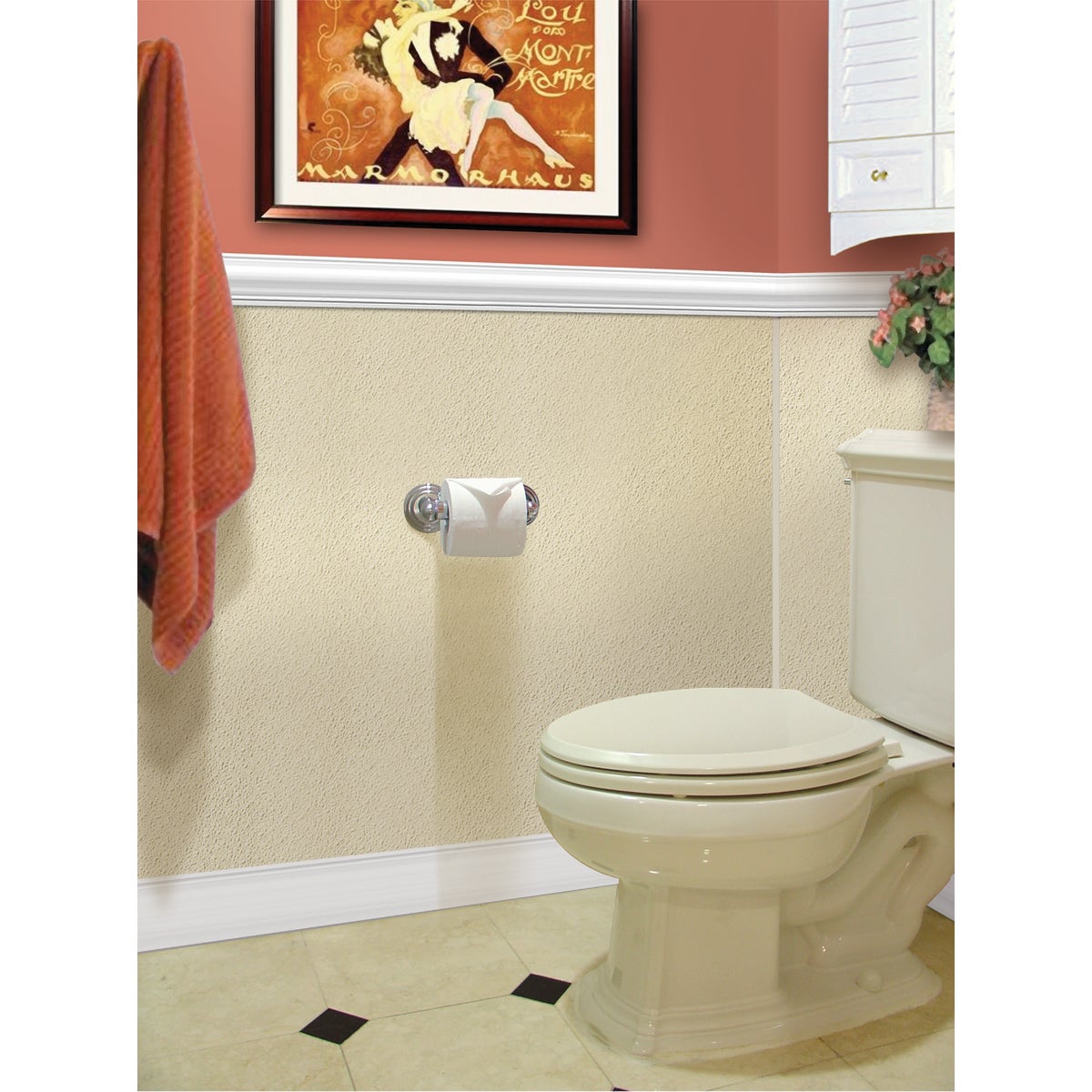 Sequentia 4 Ft. x 8 Ft. Almond FRP Fiberglass-Reinforced Plastic Panel Image 4