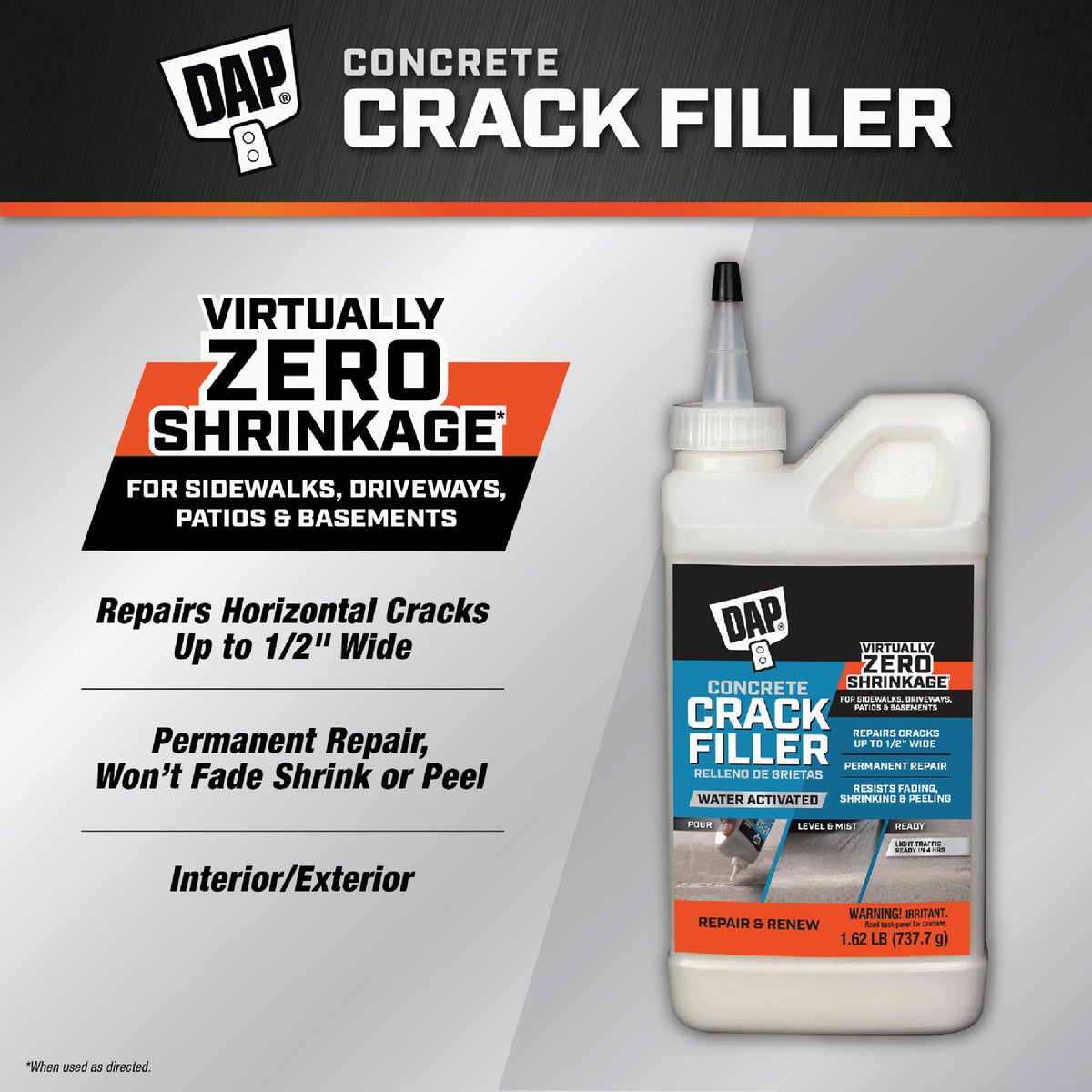 DAP 16 Oz. Concrete Crack Filler Dry Image 2