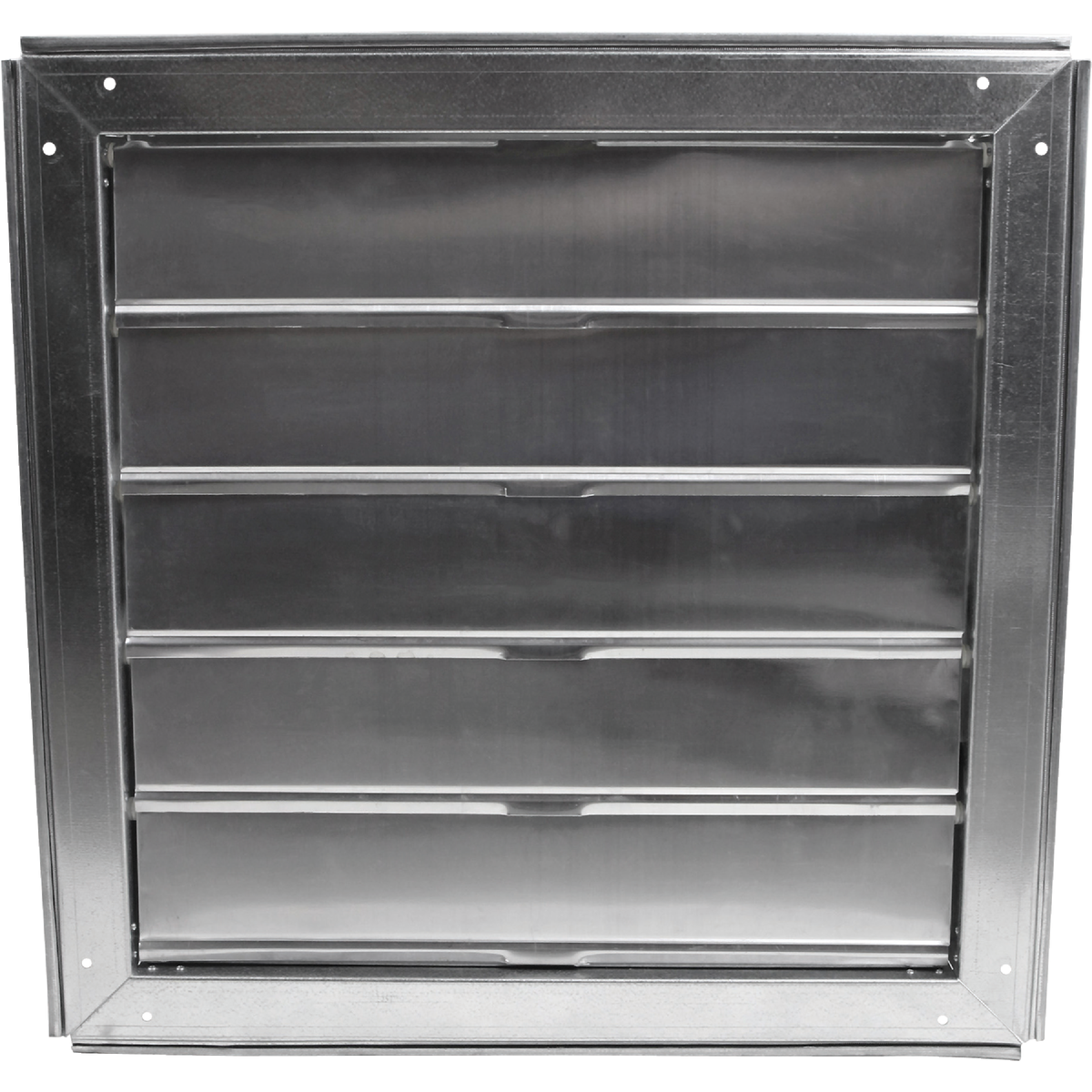 Ventamatic Cool Attic Galvanized Steel, Aluminum Louvers 22 In. W x 22 In. H x 3 In. D Automatic Automatic Gable Shutter Image 1