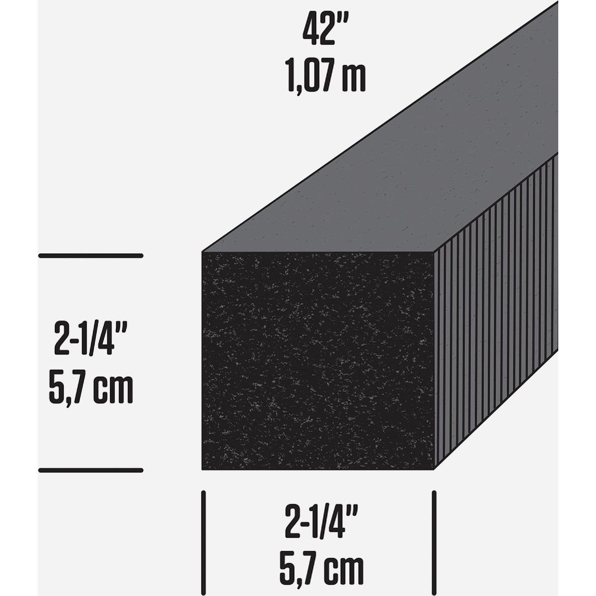 M-D Building Products 2-1/4 In. X 42 In. Gray Air Conditioner Weatherseal for Window Units Image 2