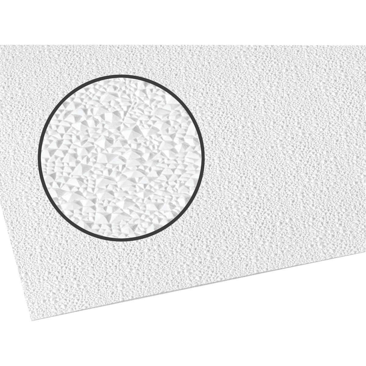 Palram Palclad Pro Cracked Ice .090 White 48 In. x 96 In. NRP Panel