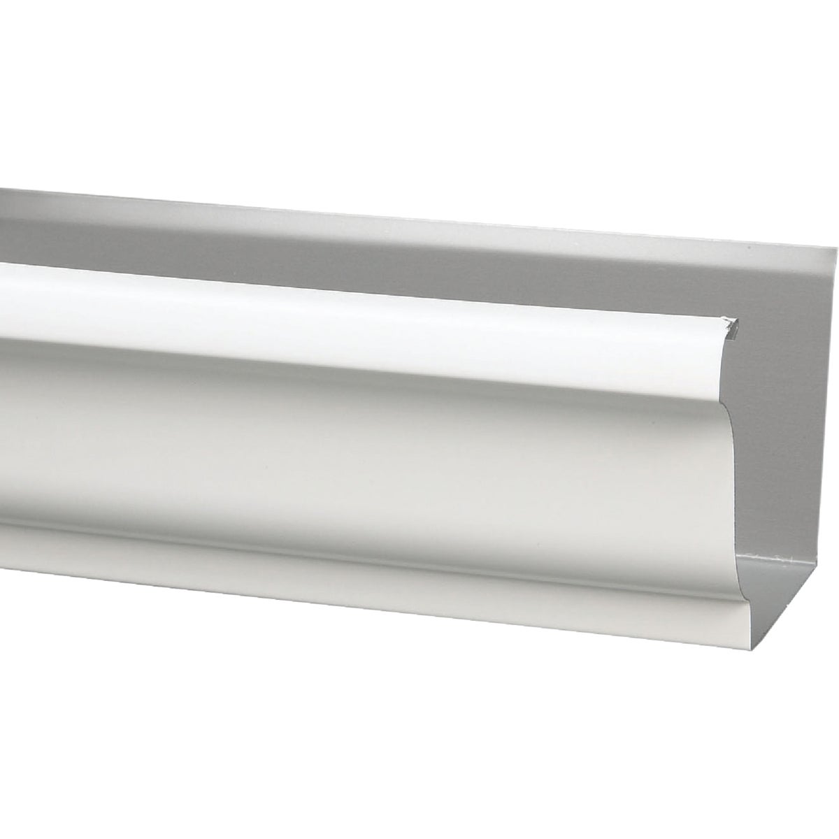 Amerimax 5 In. x 10 Ft. K-Style White Galvanized Steel Gutter Image 2