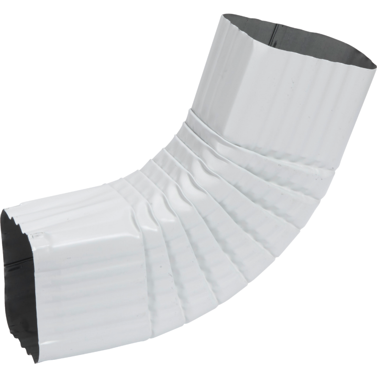 Amerimax 2 x 3 In. Galvanized White Side Downspout Elbow Image 1