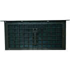 AirVent PMD-1 8 In. x 16 In. Black Manual Foundation Ventilator with Damper and Lintel Image 1