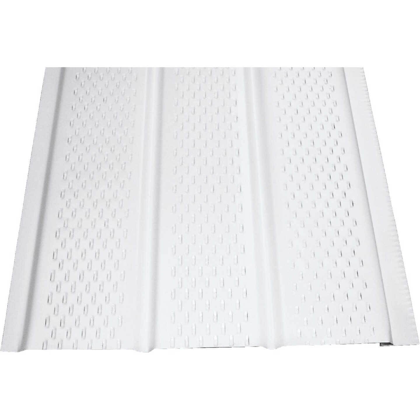 Klauer 12 In. White Fully Vented Aluminum Soffit Image 1